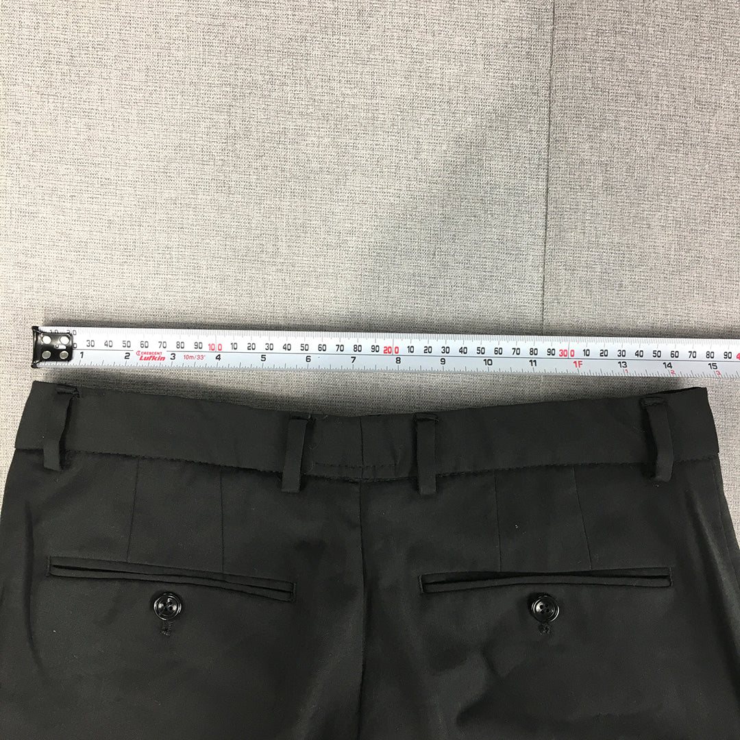 Zara Man Dress Pants Size 31 Black Straight Pockets Formal