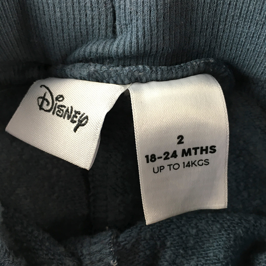 Disney Kids Pants Size 2 (18 - 24 Months) Blue Mickey Mouse Drawstring