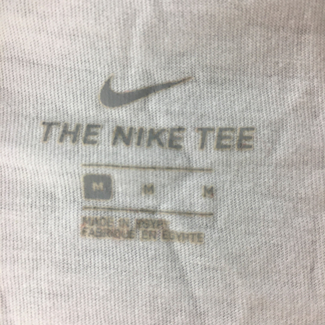 Nike Womens T-Shirt Size M Embroidered Swoosh Logo Short Sleeve White