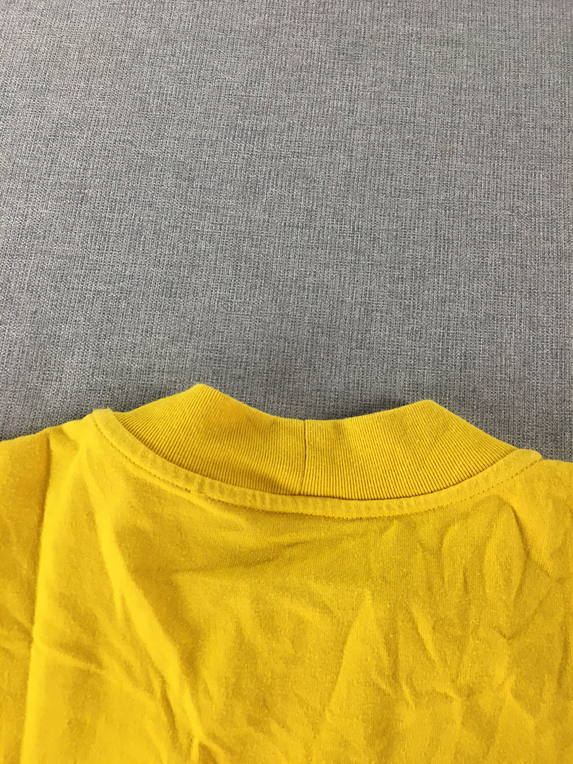 Uniqlo UT x Verdy T-Shirt Adult Size S Yellow Rise Again Short Sleeve