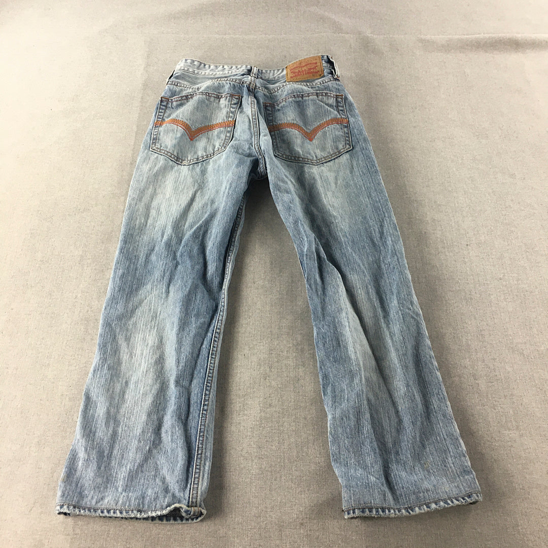 Levi's 513 Jeans Size 30 Blue Light Wash Straight Denim