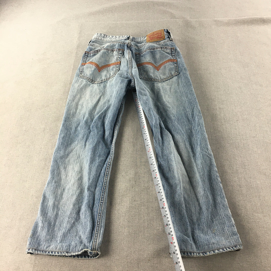 Levi's 513 Jeans Size 30 Blue Light Wash Straight Denim