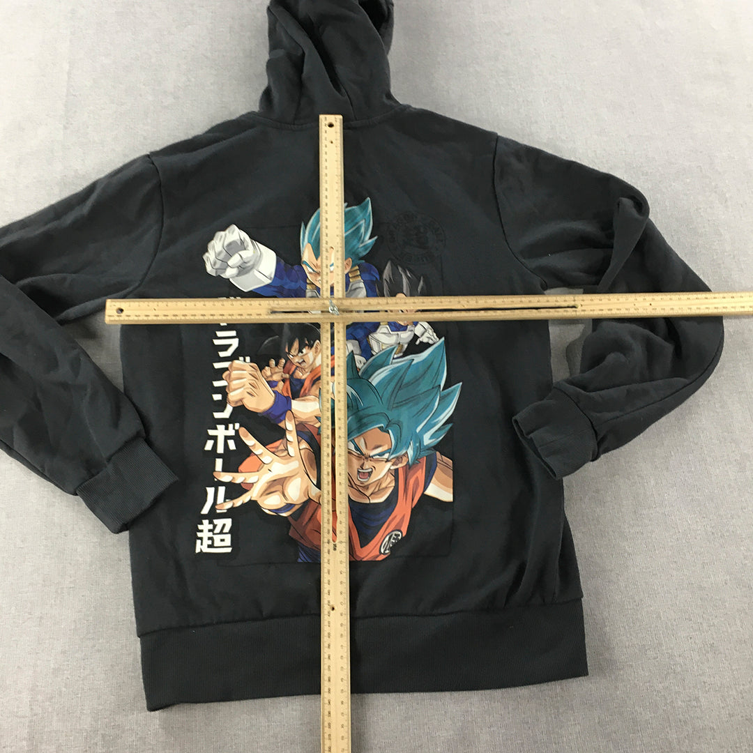 Dragon Ball Super Mens Hoodie Sweater Size S Black Pockets Jumper