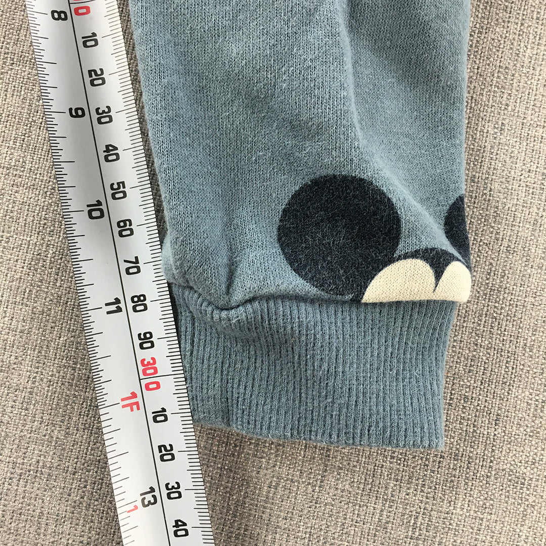 Disney Kids Pants Size 2 (18 - 24 Months) Blue Mickey Mouse Drawstring