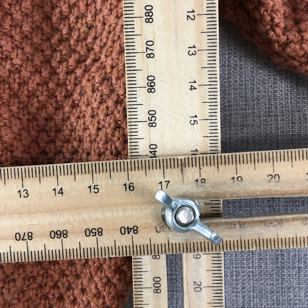 Jamie Kay Baby Cardigan Size 0 - 3 Months Brown Button Up Cable Knit Hoodie