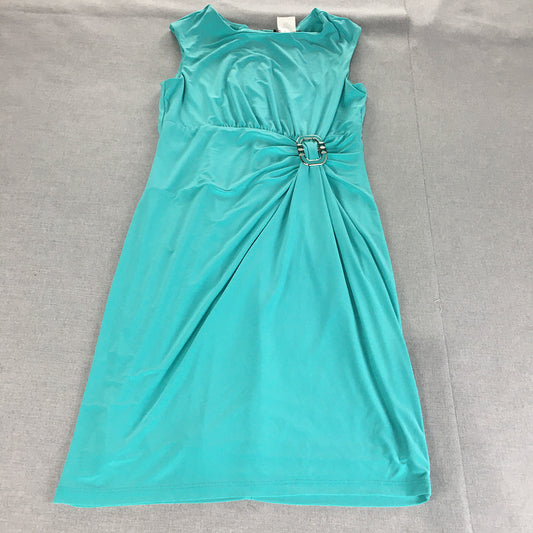 Frank Lyman Design Womens Evening Gown Size 16 Blue Sleeveless A-Line Short