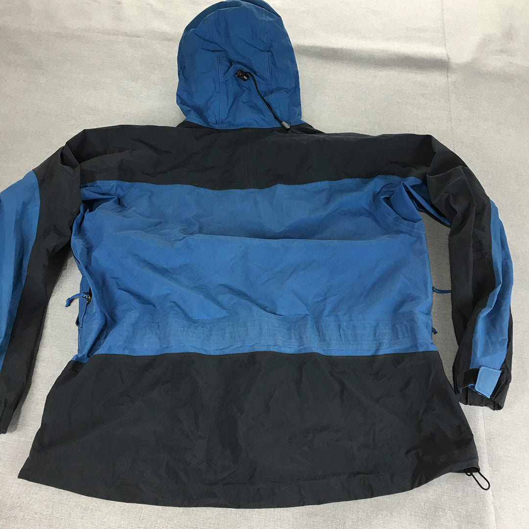 Mountain Equipment Co-Op Mens Jacket Size XL Blue Outdoor Hooded Zip-Up Coat