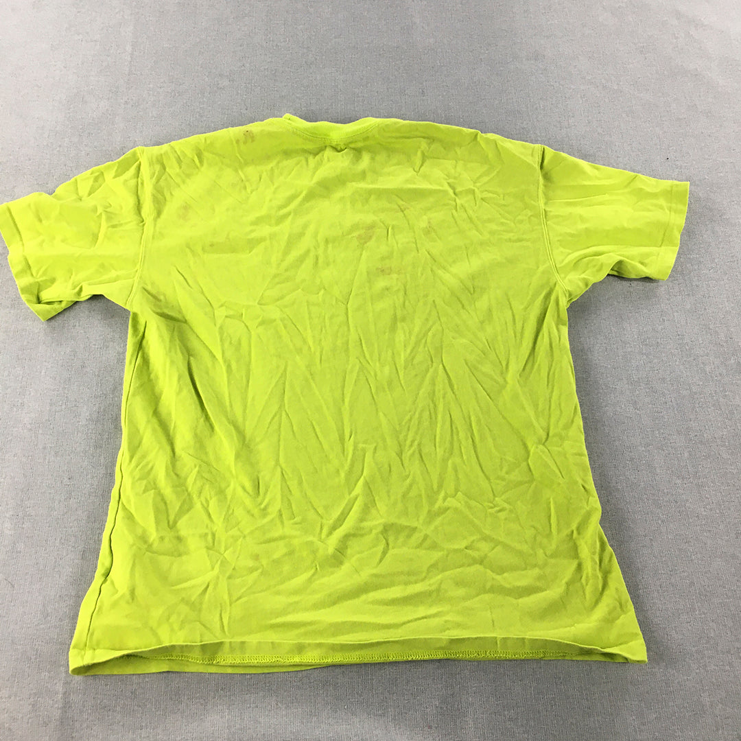 Nike Mens T-Shirt Size M Green Logo Short Sleeve Crew Neck Tee