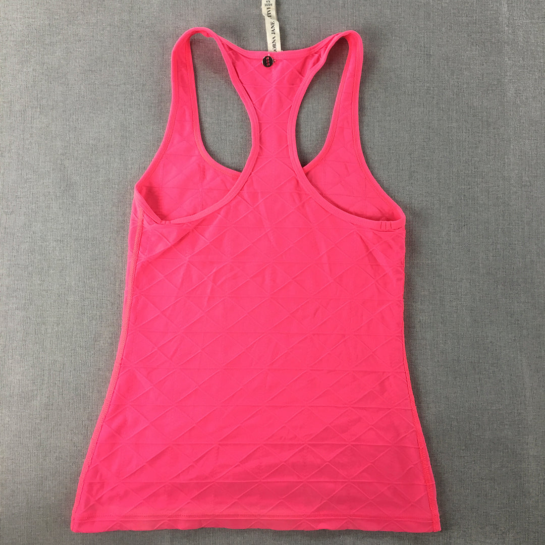 Lorna Jane Womens Tank Top Size XS Hot Pink Sleeveless Shirt