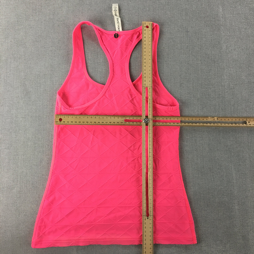 Lorna Jane Womens Tank Top Size XS Hot Pink Sleeveless Shirt