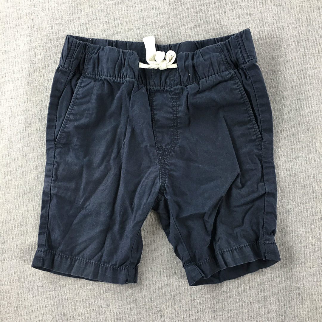 H&M Kids Boys Chino Shorts Size 2 - 3 Years Toddler Navy Blue Pockets