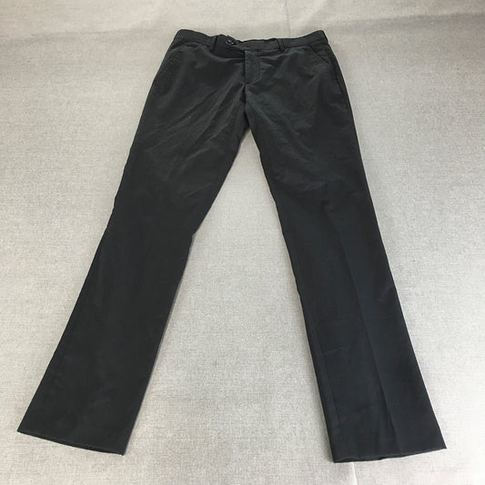 Zara Man Dress Pants Size 30 (W30 x L31) Navy Blue Slim Fit Formal