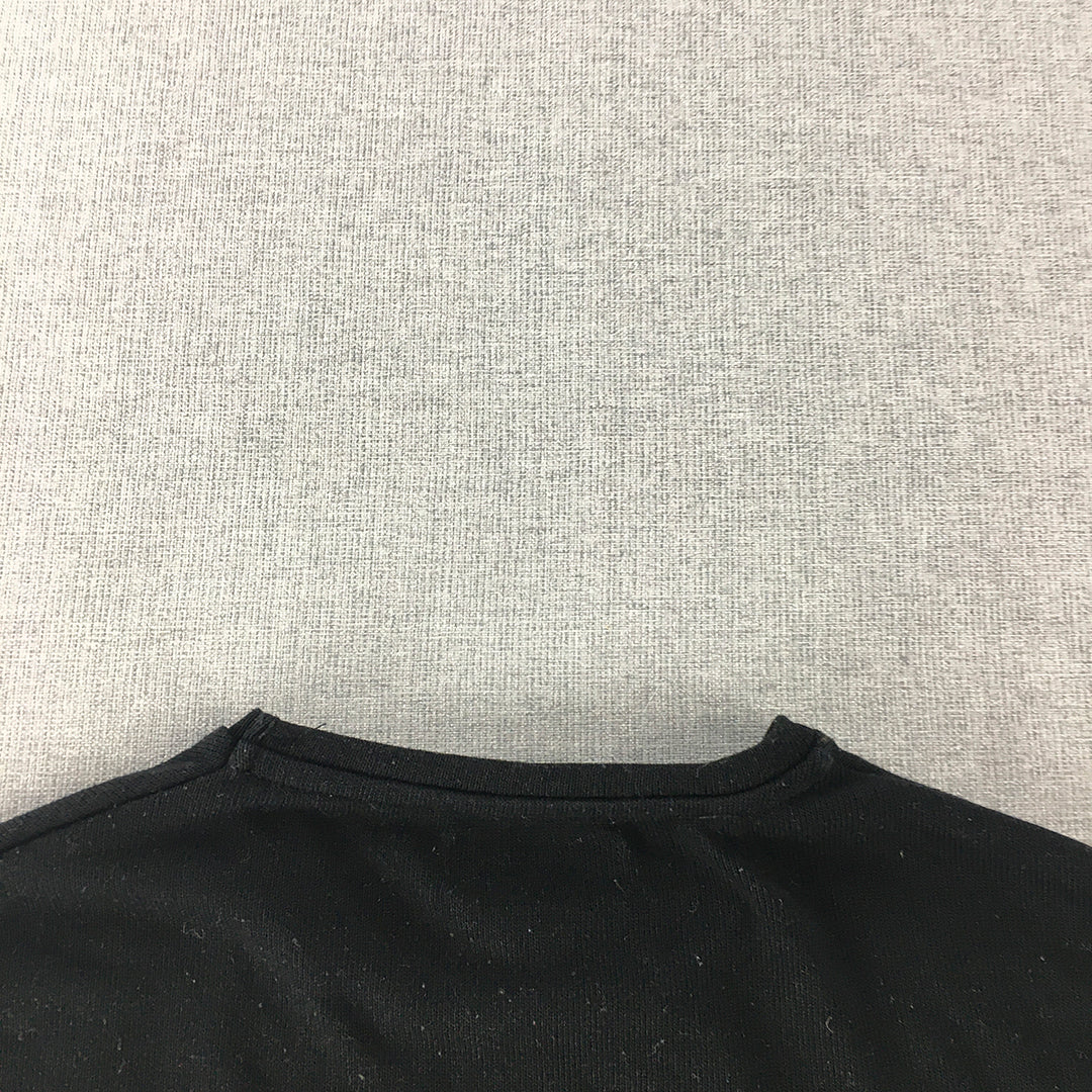 Zara Man T-Shirt Size M Black Knit Slim Fit Tee