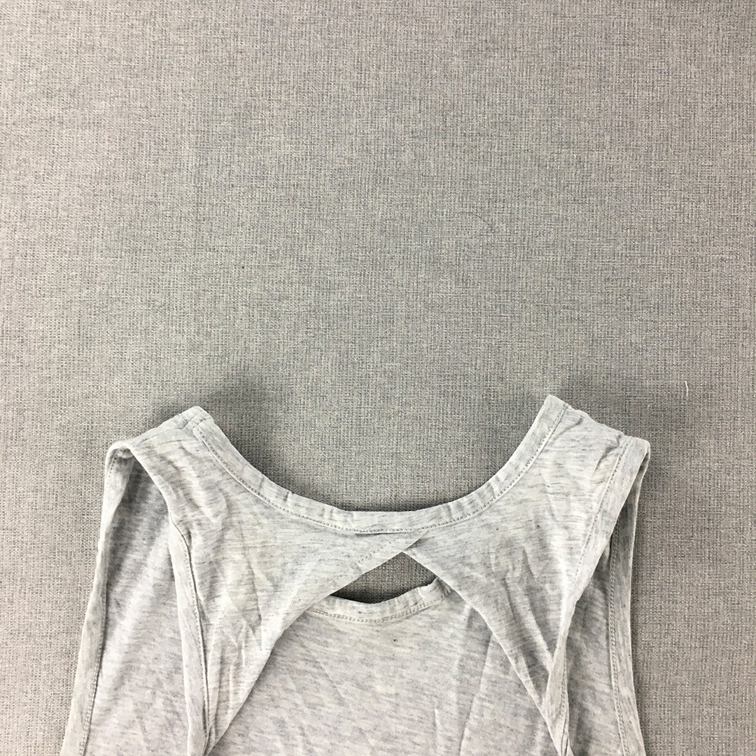 Rockwear Womens Tank Top Size 12 Grey Sleeveles Shirt