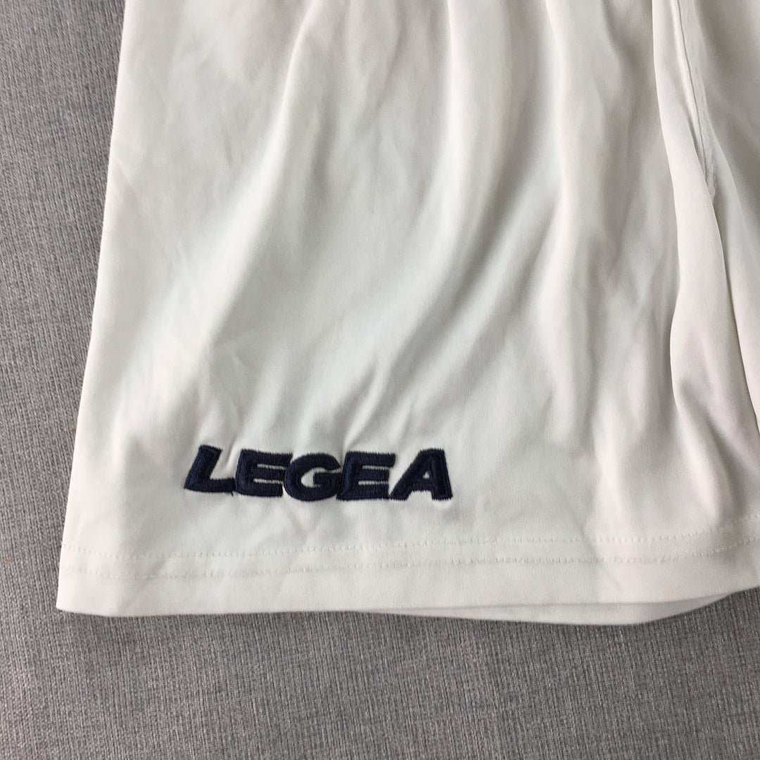 Legea Kids Boys Football Soccer Shorts Youth Size M (10 - 12 Years) White