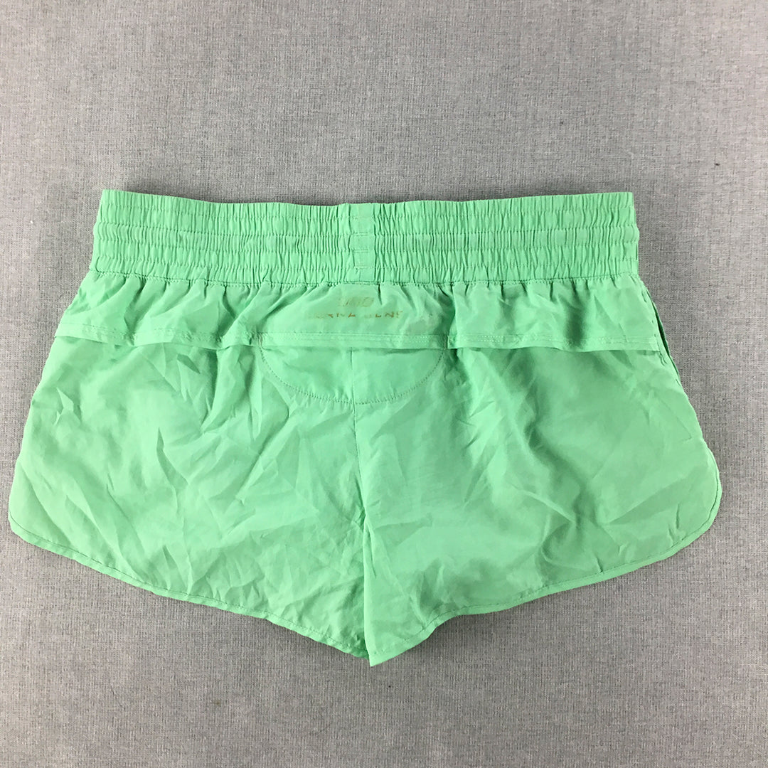 Lorna Jane Womens Shorts Size L Green Drawstring Running Gym