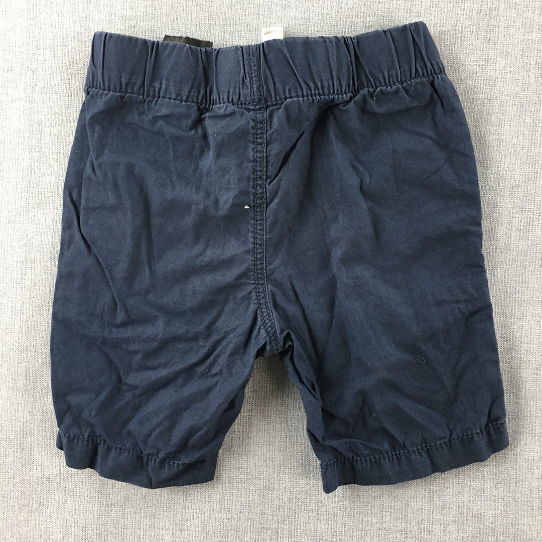 H&M Kids Boys Chino Shorts Size 2 - 3 Years Toddler Navy Blue Pockets