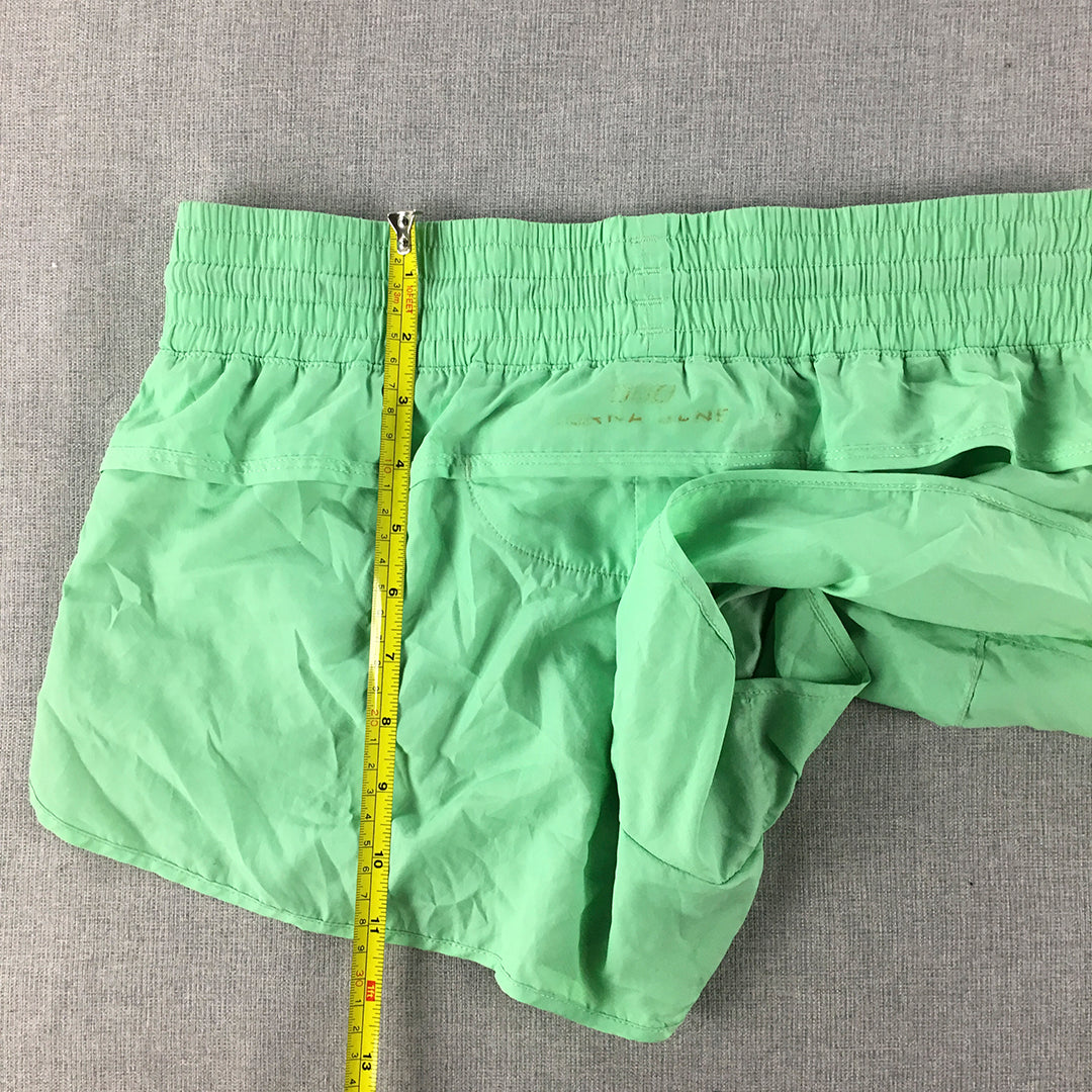 Lorna Jane Womens Shorts Size L Green Drawstring Running Gym