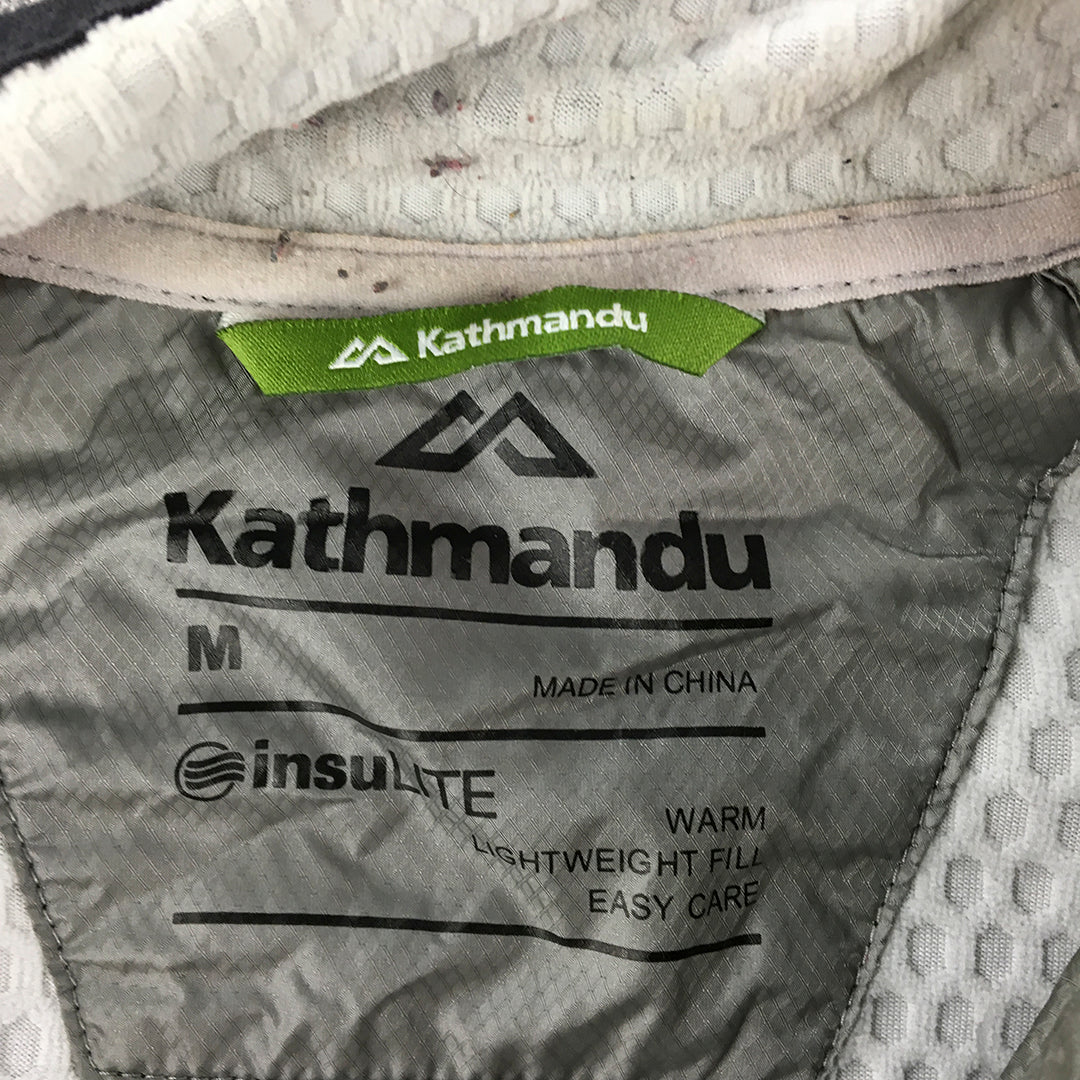 Kathmandu Womens Insulite Jacket Size M Black Grey Quilted Lightweight Warm