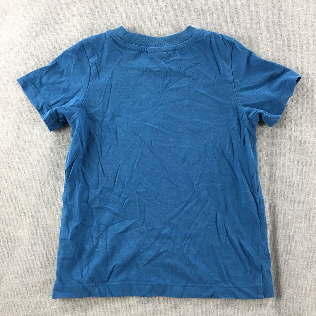 Puma Kids Boys T-Shirt Size 2 - 3 Years Toddler Blue Short Sleeve Top