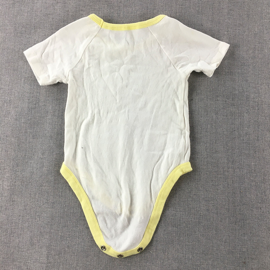 Disney Toy Story Baby Bodysuit Size 00 (3 - 6 Months) White One-Piece