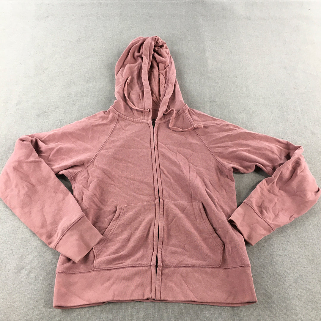 Uniqlo Womens Jacket Size S Pink Zip-Up Pockets Hoodie Coat