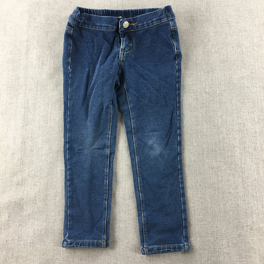 Seed Heritage Kids Girls Jeans Size 3 Toddler Blue Stretch Denim