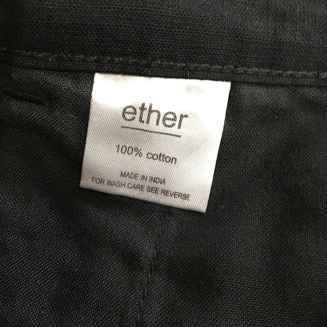 Ether By Myntra Mens Chino Shorts Size 34 Black Pockets Casual Walking