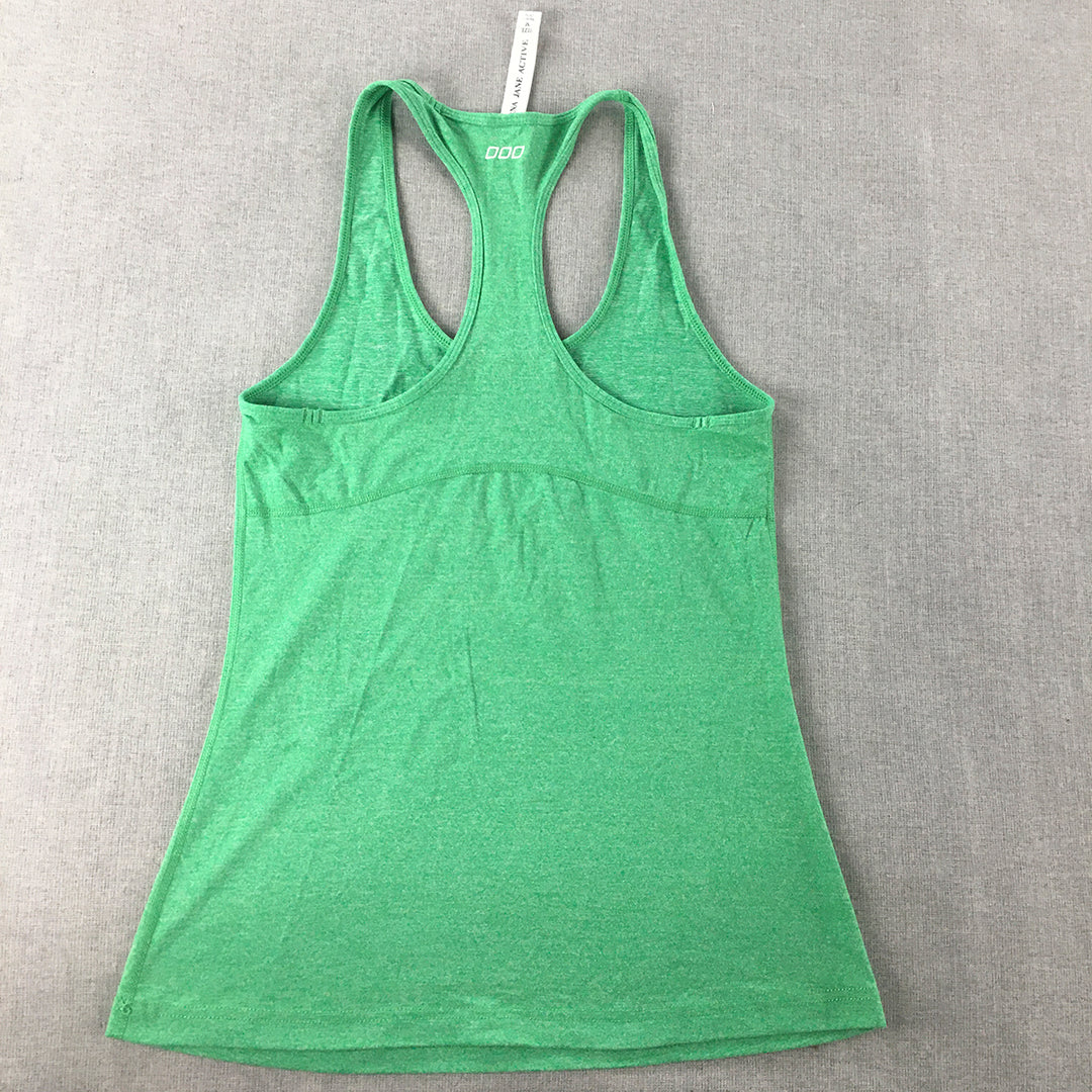 Lorna Jane Womens Tank Top Size M Green Sleeveless Shirt