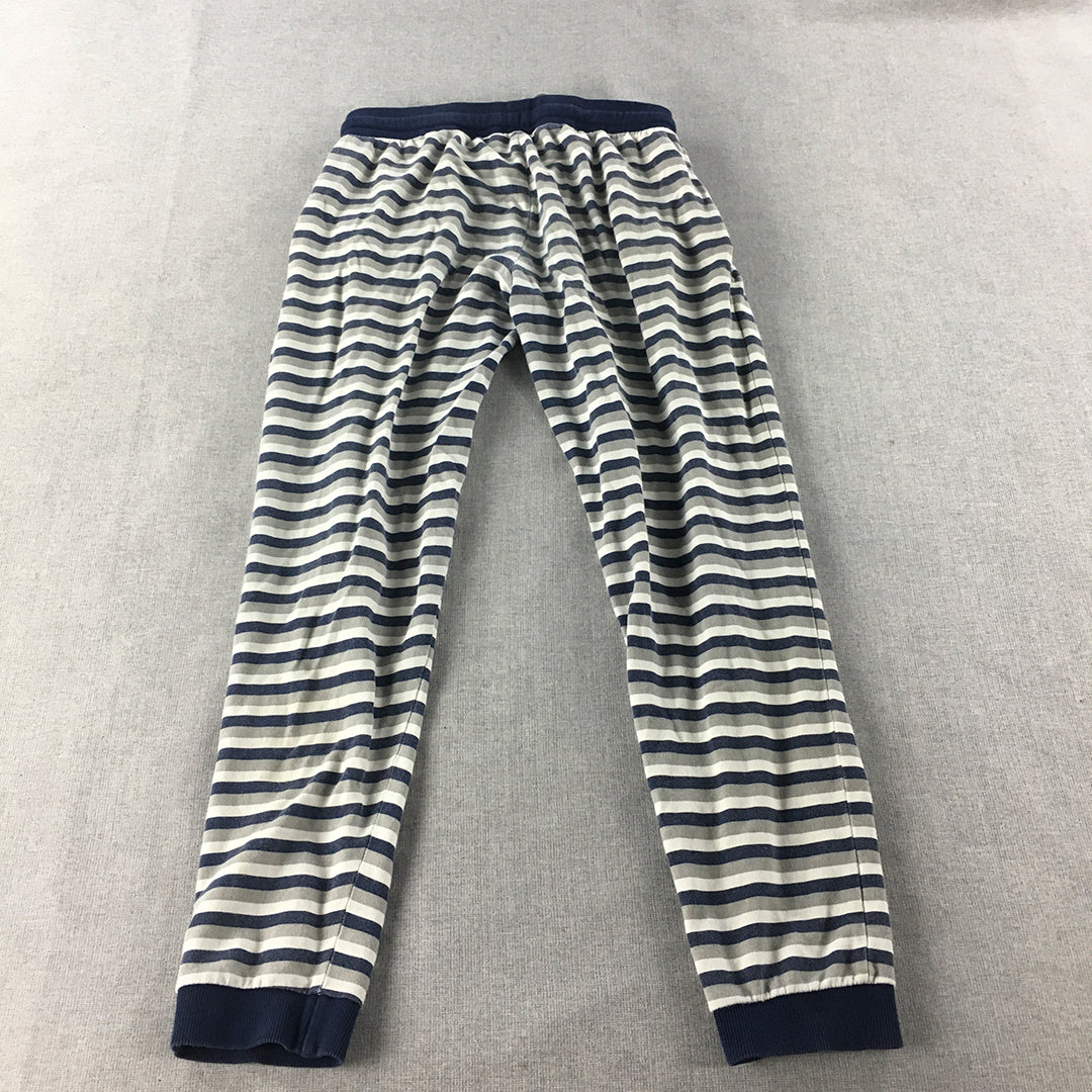 Marvel Spider-Man Kids Boys Jogger Pants Size 13 - 14 Years Blue White Striped