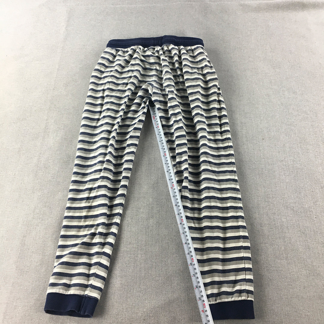 Marvel Spider-Man Kids Boys Jogger Pants Size 13 - 14 Years Blue White Striped