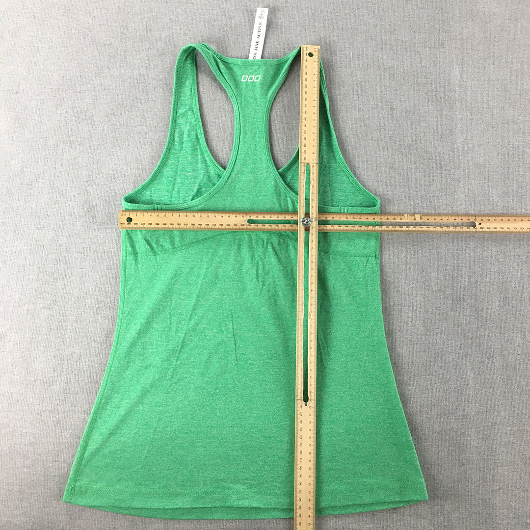 Lorna Jane Womens Tank Top Size M Green Sleeveless Shirt