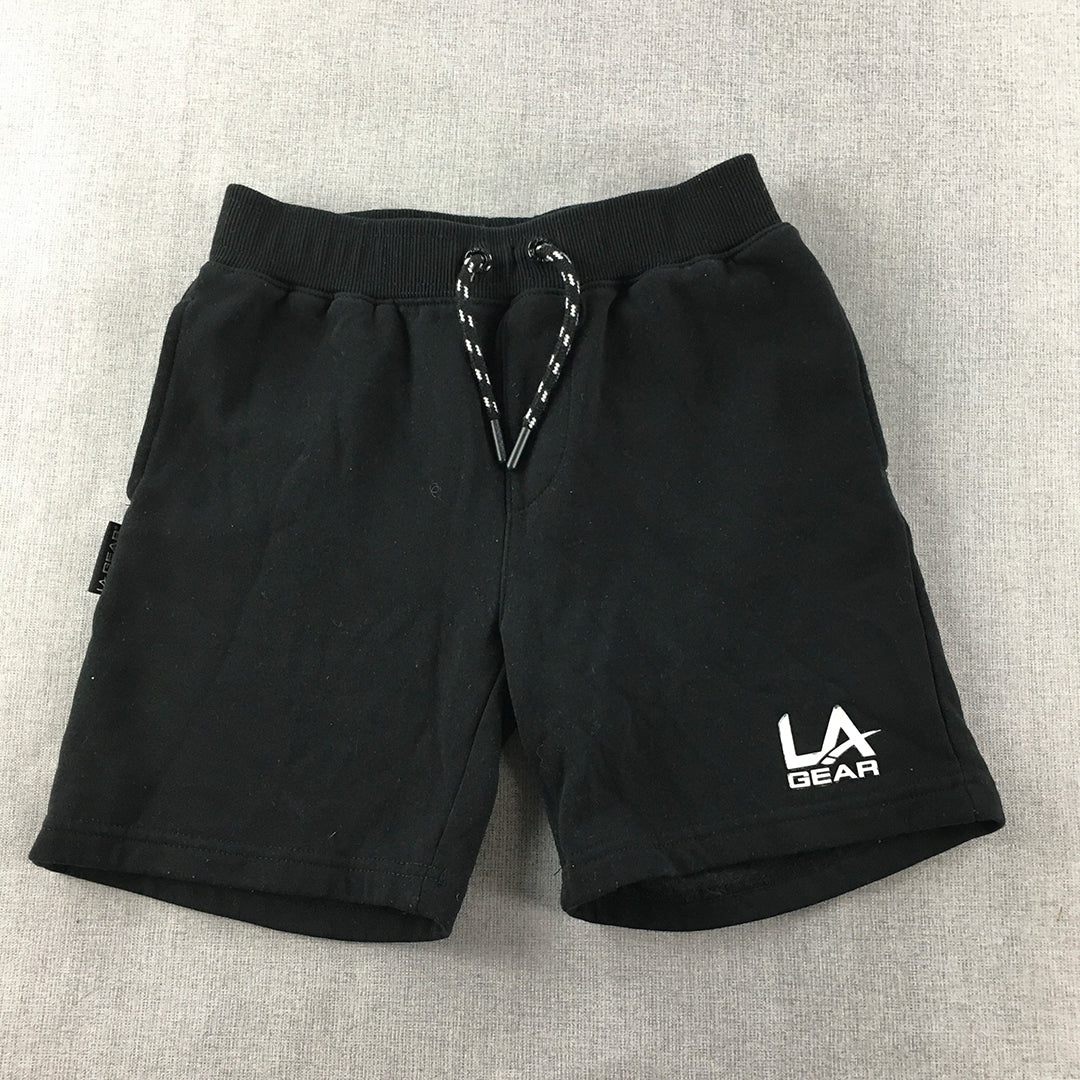 LA Gear Kids Boys Shorts Size 10 Black Drawstring Pockets