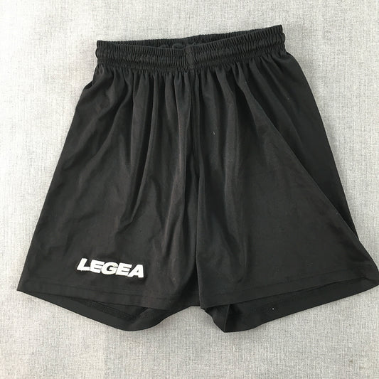 Legea Kids Boys Football Soccer Shorts Youth Size M (10 - 12 Years) Black