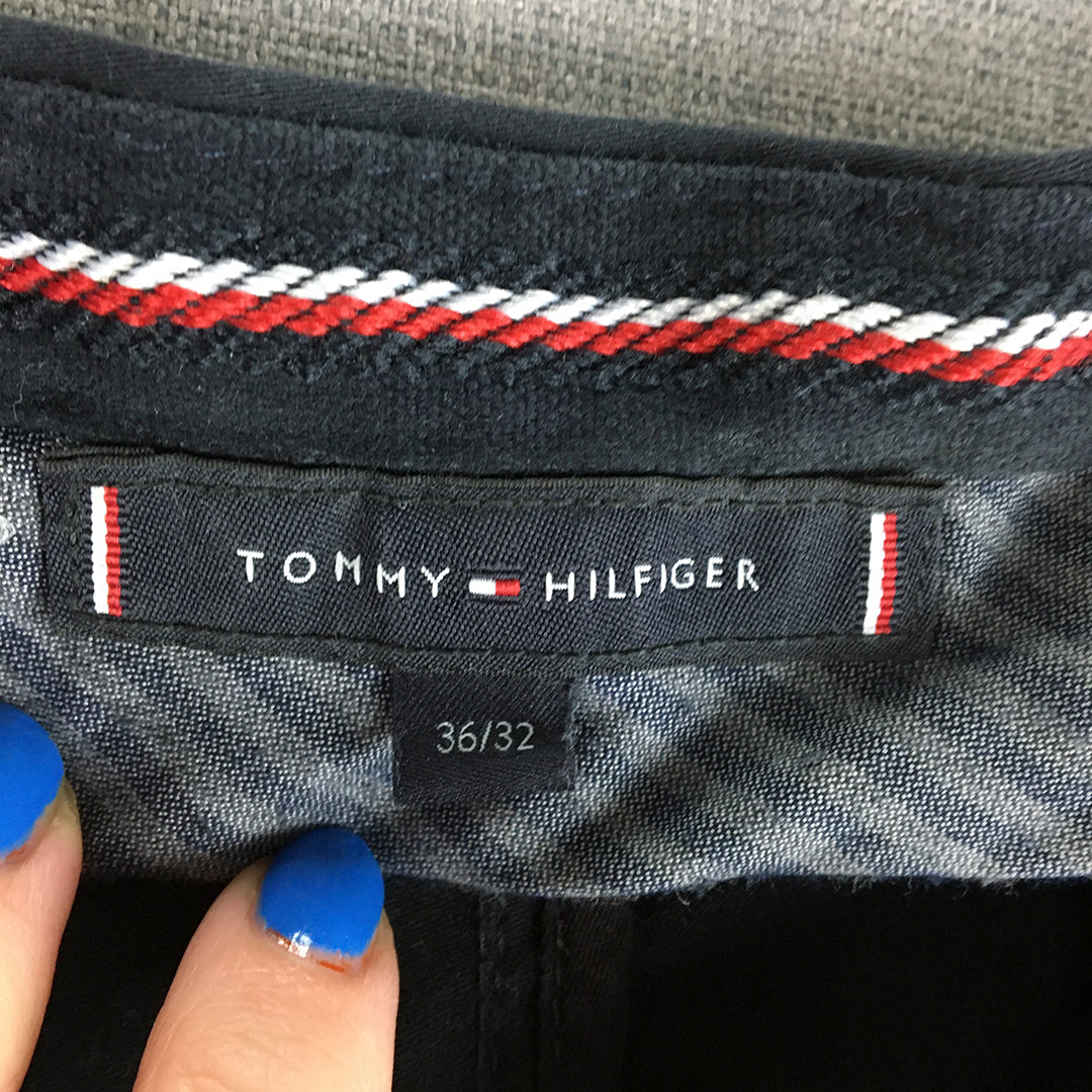 Tommy Hilfiger Mens Chino Pants Size 36 Navy Blue Pockets Denim