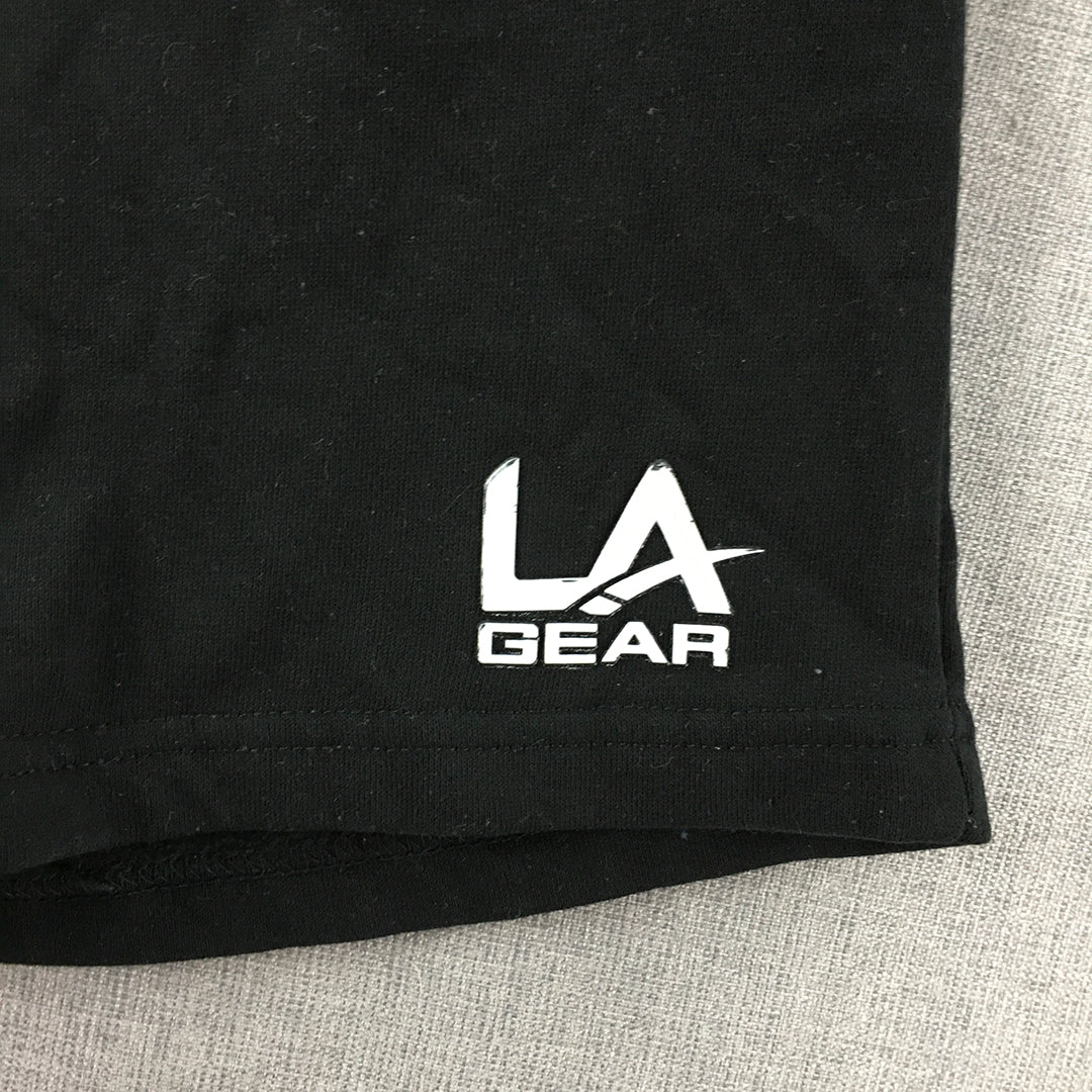 LA Gear Kids Boys Shorts Size 10 Black Drawstring Pockets