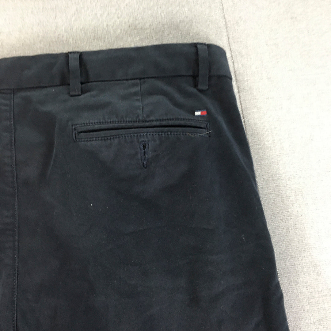 Tommy Hilfiger Mens Chino Pants Size 36 Navy Blue Pockets Denim