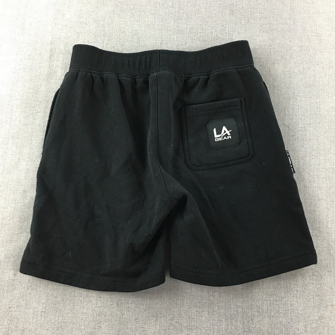 LA Gear Kids Boys Shorts Size 10 Black Drawstring Pockets