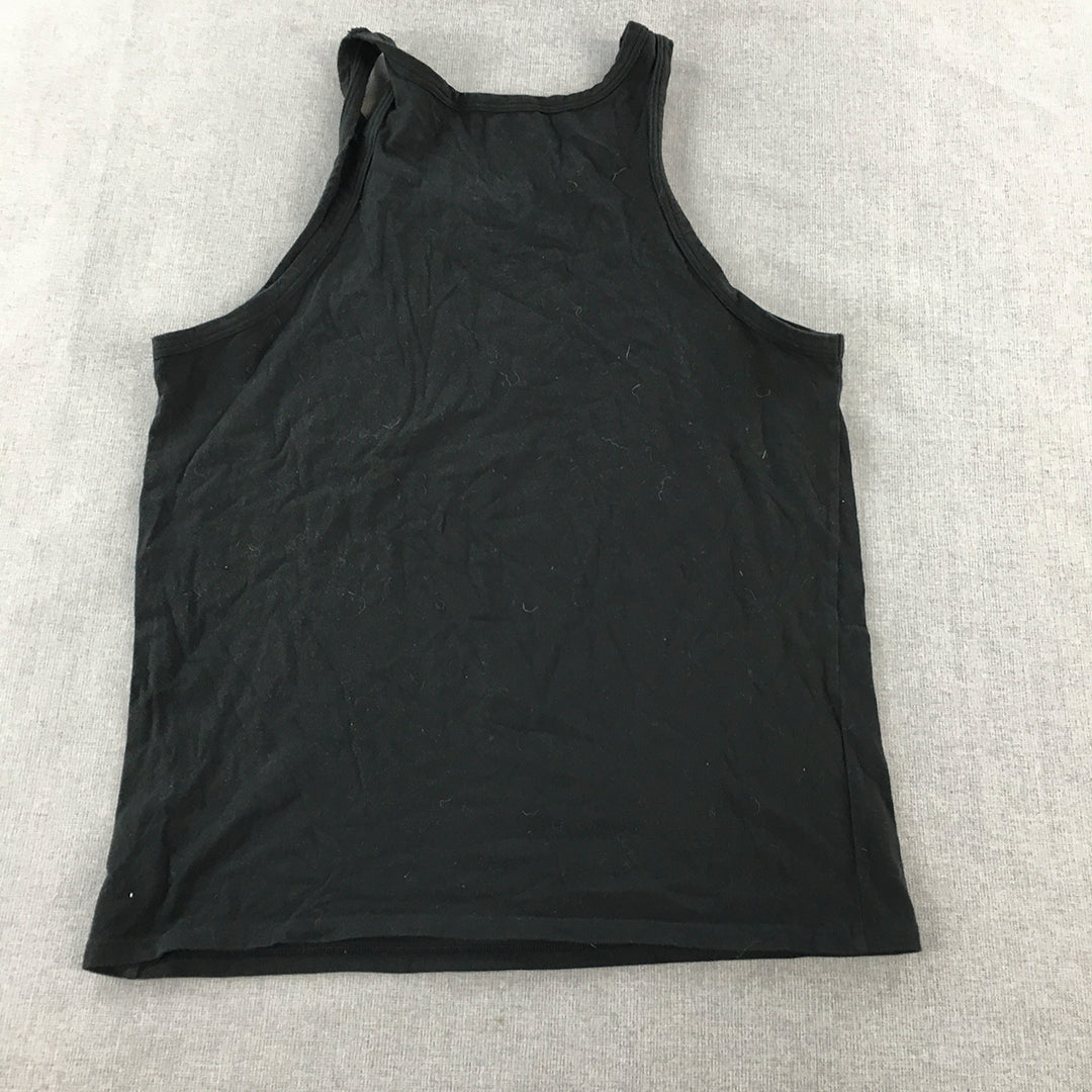 Calvin Klein Mens Tank Top Size L Black Sleeveless Shirt