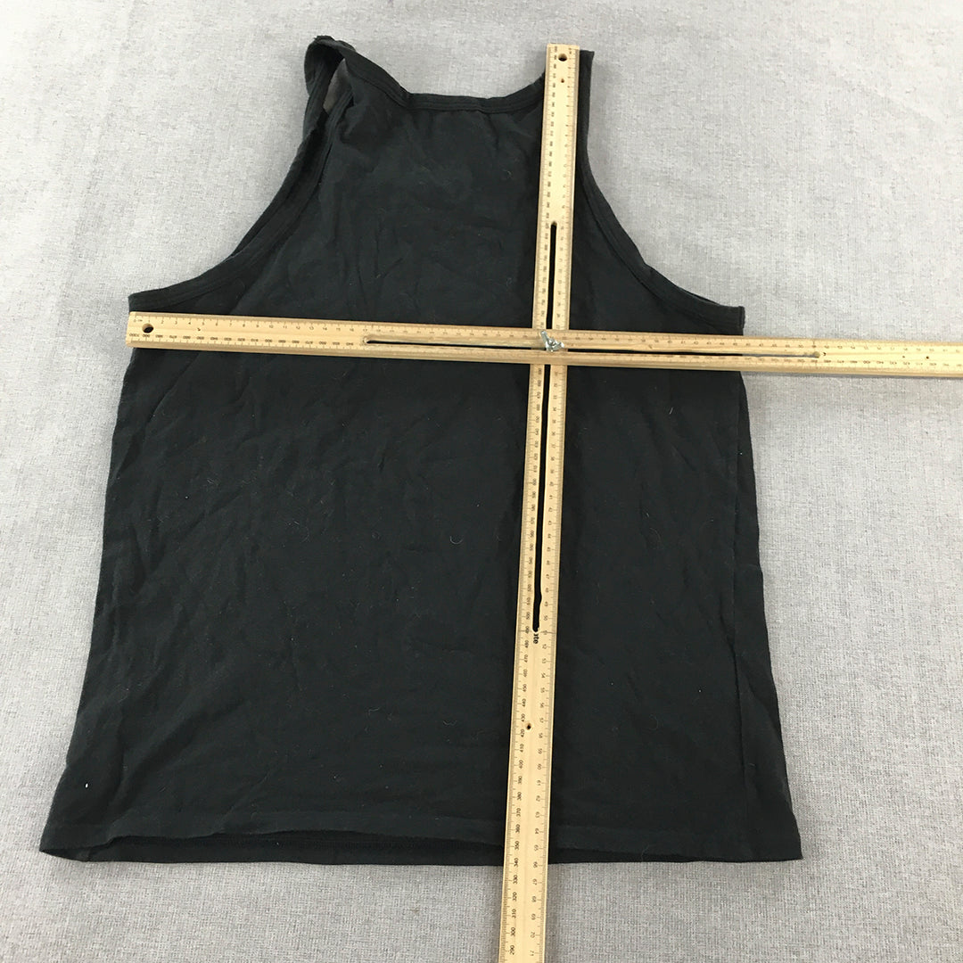 Calvin Klein Mens Tank Top Size L Black Sleeveless Shirt