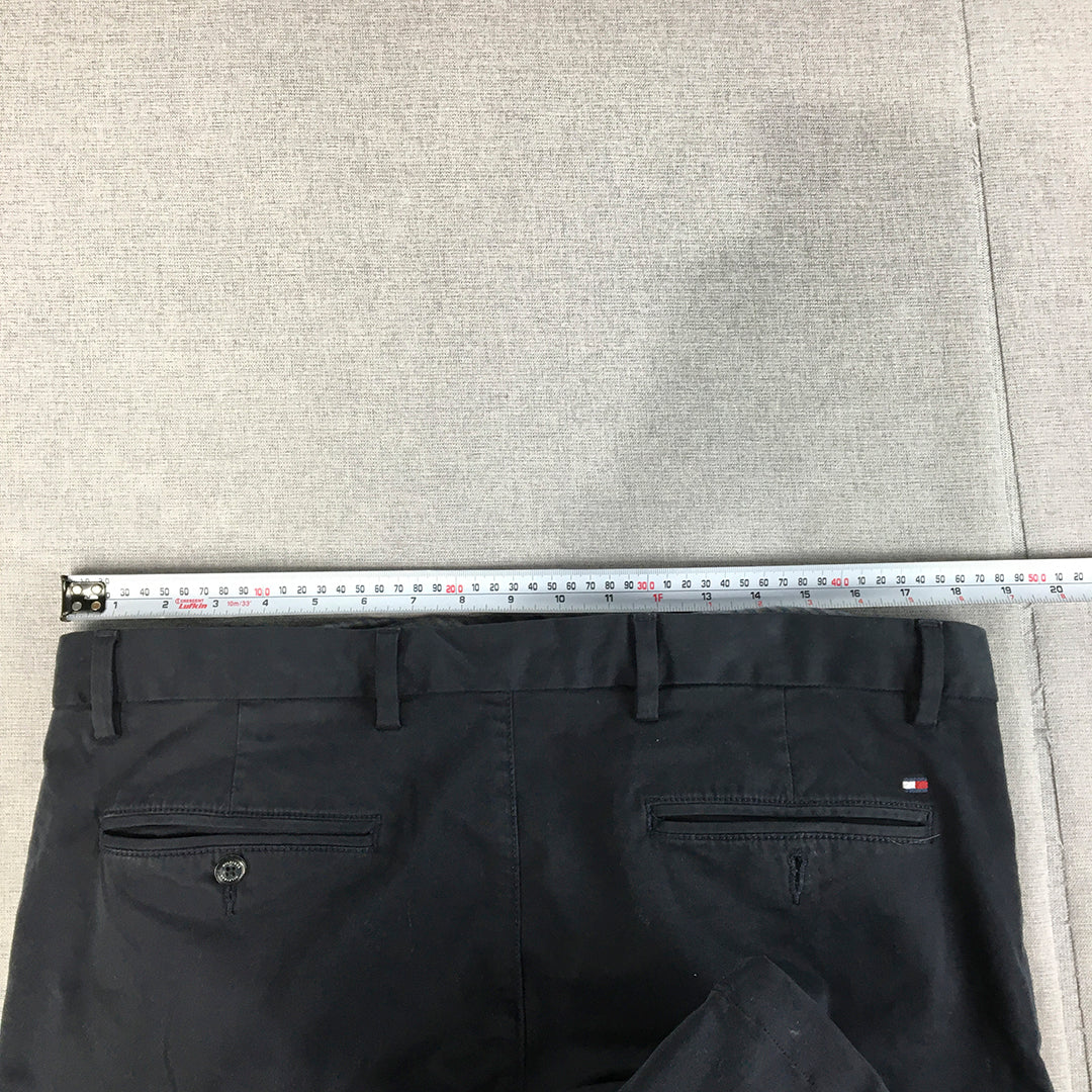 Tommy Hilfiger Mens Chino Pants Size 36 Navy Blue Pockets Denim