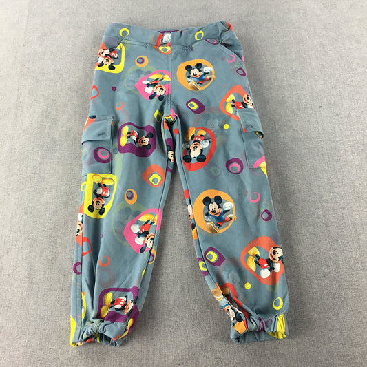 Disney Mickey Mouse Baby Pants Size 2 Years Blue Elastic Waist Jogger