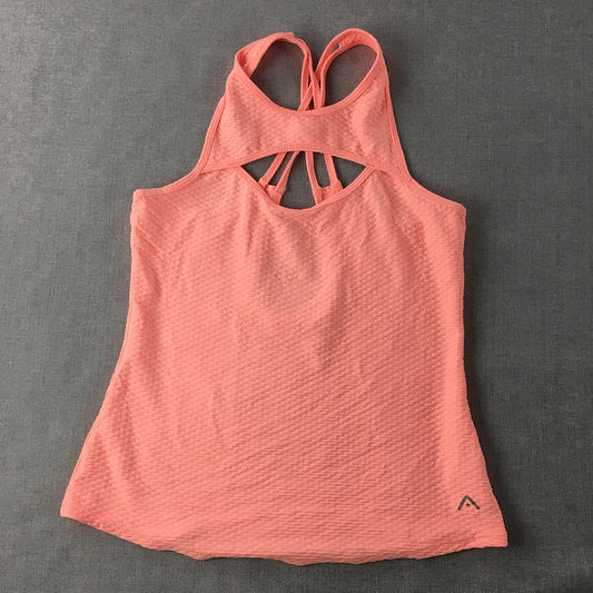 Rockwear Womens Tank Top Size 10 Pink Sleeveless Shirt Activewear Gym