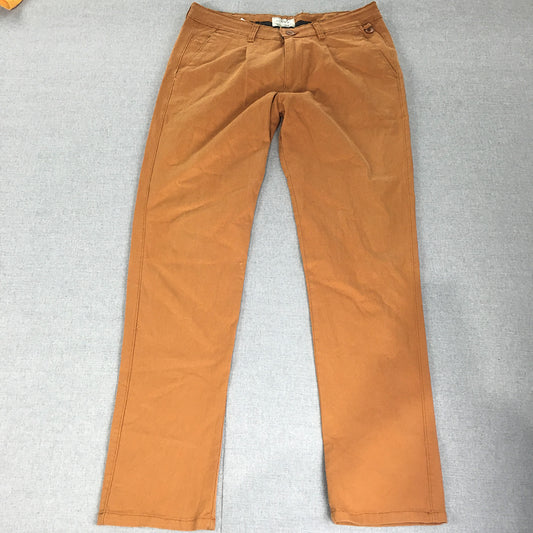 Jack & Jones Mens Chino Pants Size 30 (W30 x L30) Brown Slim Fit Straight