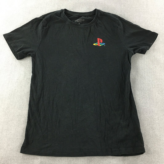 Playstation Kids Boys T-Shirt Size 14 Black Logo Short Sleeve Top