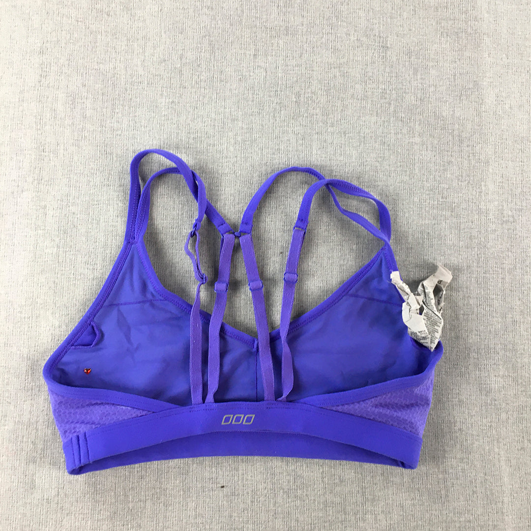 Lorna Jane Womens Sports Bra Size S Purple Cropped Top