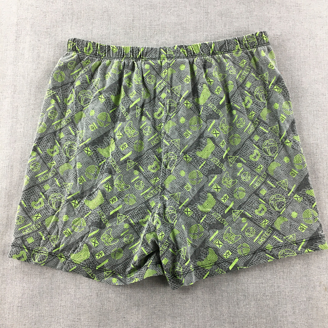 XBOX Kids Boys Pajama Shorts Size 14 Green Elastic Waist Sleepwear