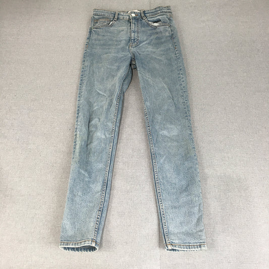 Zara Womens Skinny Jeans Size 6 (W26 x L27) Blue Light Wash Stretch Denim