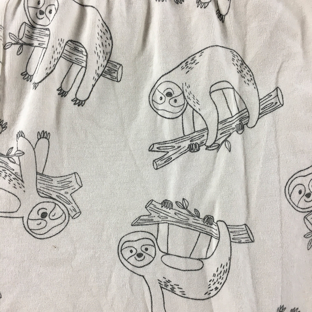 Peter Alexander Kids Girls Pajama Pants Size 10 - 12 Years Grey Sloth Pattern