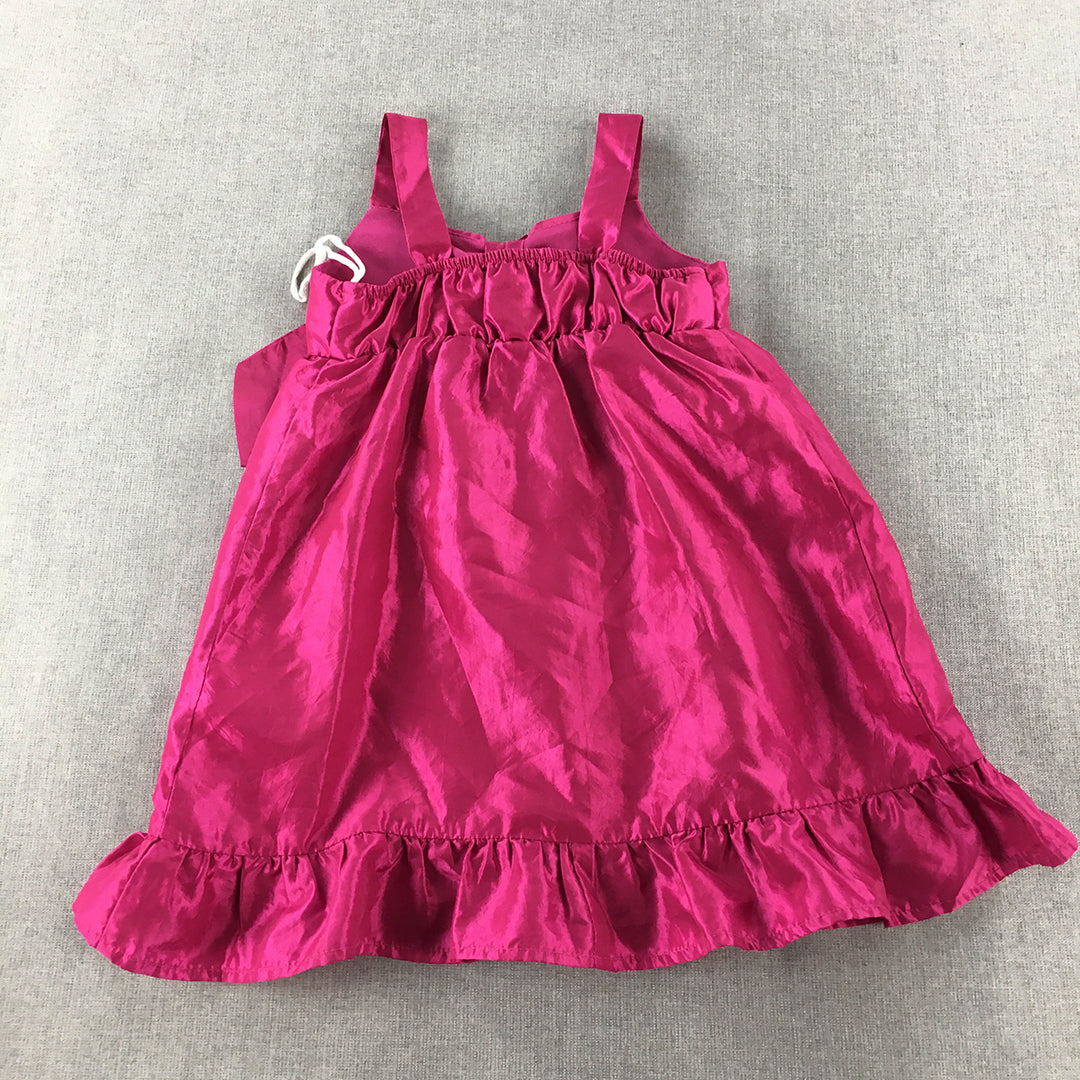 Secret Charm Kids Girls Dress Size 4 Toddler Pink A-Line Sleeveless